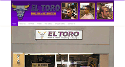Desktop Screenshot of eltoromenshairstyling.com